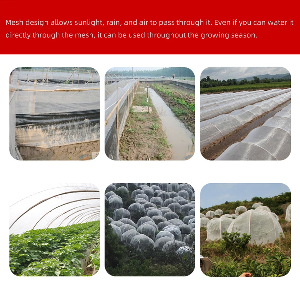 2~10M Garden Crops Plant Protect Netting Mesh Bird Animal Net Insect E4Y4 