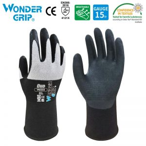 1 Pair Garden Gloves Nylon Garden Genie Rubber Gloves Quick Easy to Dig and Plant gant de jardin WG555