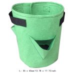 Garden Outdoor Planting Grow Bag Strawberry Vertical Flower Herb Pouch Root Breathable Vegetable Round Reusable Pot Planter D30
