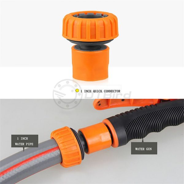 1-Inch Fast Water Pipe Connector Car Washing Gun Tap Household Garden Soft Water Pipe Fittings Plastic Pacifier
