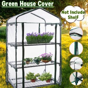 Three Floors Green Household Plant Greenhouse Mini Garden Warm Room PVC Garden Warm Room 126x69x49CM