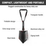 WORKPRO Military Shovel Tactical Folding Shovel Outdoor Camping Spade Survival Emergency Tools
