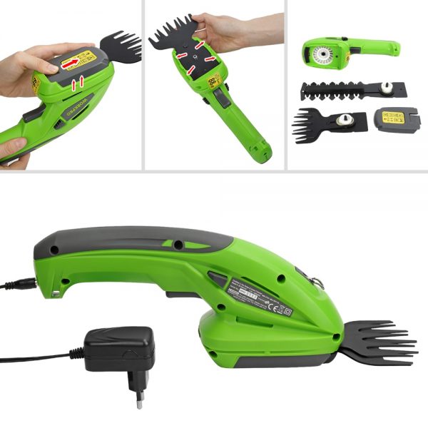 WORKPRO 2 in 1 Electric Trimmer 7.2V Lithium-ion Cordless Hedge Trimmer for Garden Power Tools Electric Pruning Shears Pruner