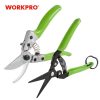 WORKPRO 2PC Pruning Shears Set 8″ Pruner and 7.5″ Garden Scissors for Garden Grass Shears