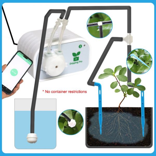 Mobile phone control Intelligent garden automatic watering device Succulents plant Drip irrigation tool water pump timer system