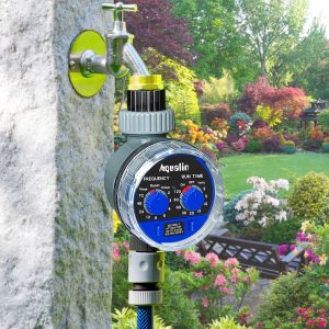 Garden Watering Timer Ball Valve Automatic Electronic Water Timer Home Garden Irrigation Timer Controller System #21025