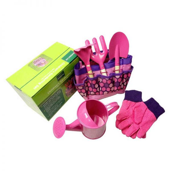 Little Gardener Tool Set With Bag Kids Children Gardening Boys Girls Gift Toys New