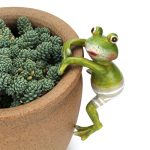 4pcs/Set Creative Climbing Frogs Bonsai Decorative Hang Frog Outdoor Garden Flowerpot Decor For Home Desk Garden Decor Ornament