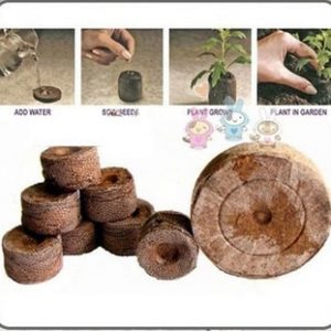 50 Count 38mm Jiffy Peat Pellets Seed Starting Plugs Seeds Starter Plant Nursery Pots Early Jeffy Soil Garden Pots & Planters