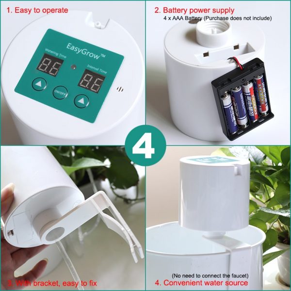 Intelligent garden automatic watering device Succulents plant Drip irrigation tool water pump timer system Controller Drip arrow