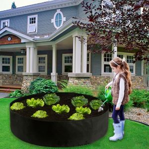 Large Capacity Growing Bag Container Garden Vegetable Box Non-Woven Fabric Planting Bag Growing Green Flower Plants Garden Bags