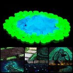 500pcs Garden Glow In The Dark Luminous Pebbles For Walkways Plants Aquarium Decor Glow Stones Fish Tank Garden Decoration
