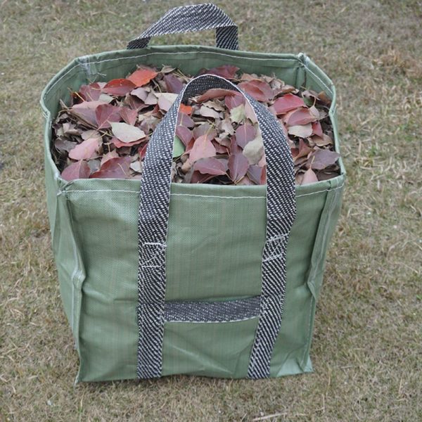 252L Reusable Garden Leaf Bag Reusable Folding Gardening Container with Handles for Lawn Yard Waste