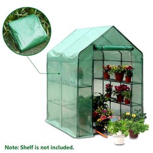 Two Floors Green Household Plant Greenhouse Mini Garden Warm Room PVC Garden Warm Room 143x73x195cm