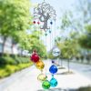 H&D Crystal Suncatcher Chakra Colors Balls Prism Tree of Life Window Hanging Pendant Rainbow Sun Catcher Christmas Home Decor